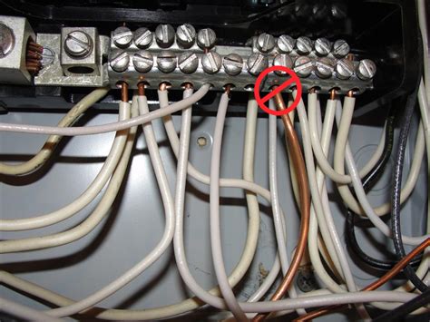 bare ground wires in distribution box are blue|bare netural wire grounding.